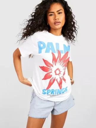 POF LUXURY FASHION WEARS - PALM SPRINGS OVERSIZED T-SHIRT