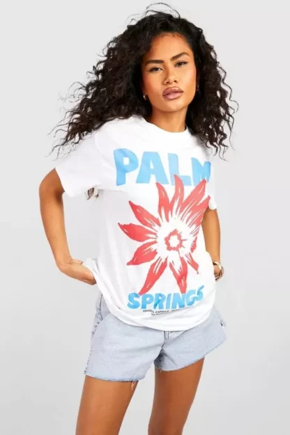 POF LUXURY FASHION WEARS - PALM SPRINGS OVERSIZED T-SHIRT